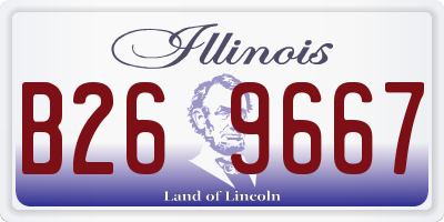 IL license plate B269667