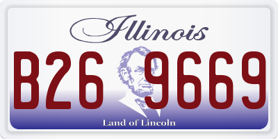IL license plate B269669