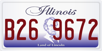 IL license plate B269672