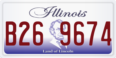 IL license plate B269674
