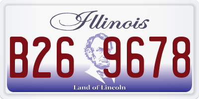 IL license plate B269678