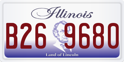 IL license plate B269680