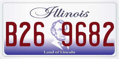 IL license plate B269682