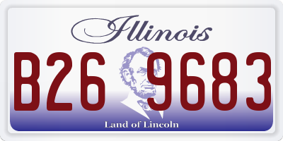 IL license plate B269683