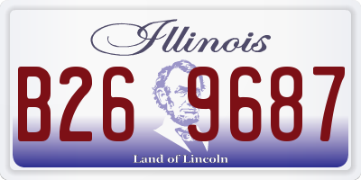 IL license plate B269687