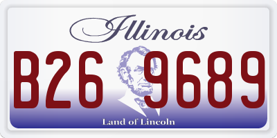 IL license plate B269689