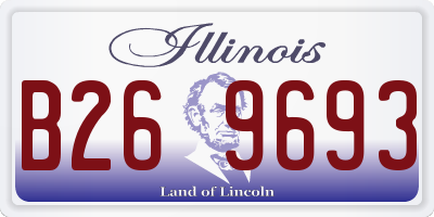 IL license plate B269693