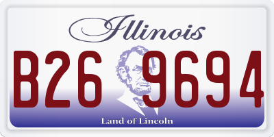 IL license plate B269694