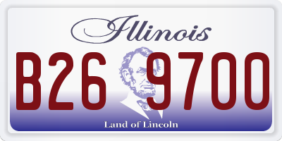 IL license plate B269700
