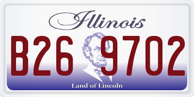 IL license plate B269702