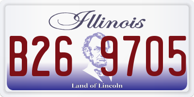 IL license plate B269705