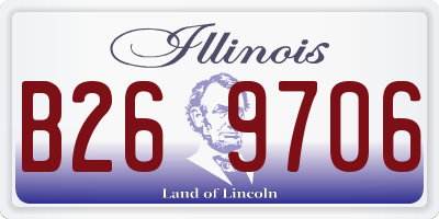 IL license plate B269706