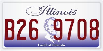 IL license plate B269708