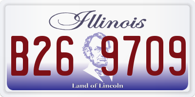 IL license plate B269709