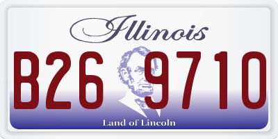 IL license plate B269710