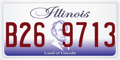 IL license plate B269713