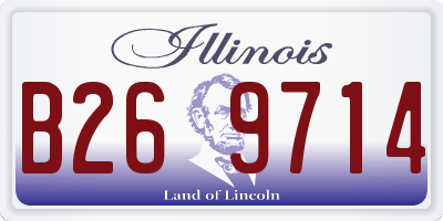 IL license plate B269714