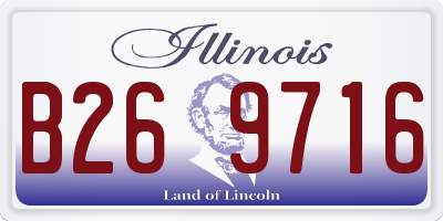 IL license plate B269716