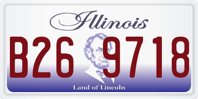 IL license plate B269718