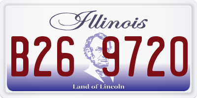 IL license plate B269720