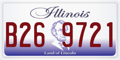 IL license plate B269721