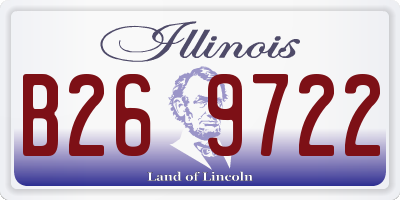 IL license plate B269722