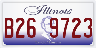 IL license plate B269723