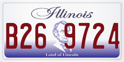 IL license plate B269724