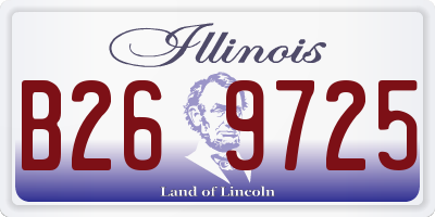 IL license plate B269725