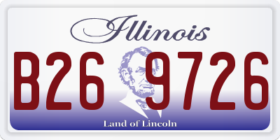 IL license plate B269726