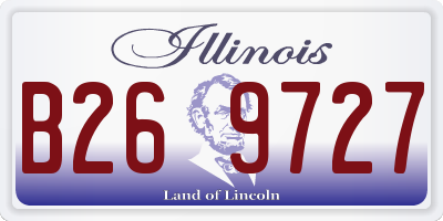 IL license plate B269727