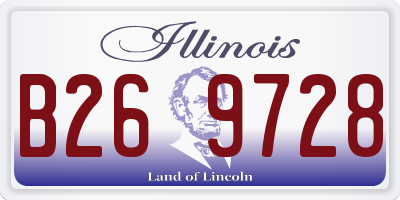 IL license plate B269728