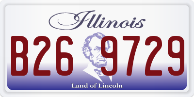 IL license plate B269729