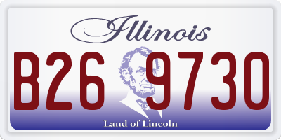 IL license plate B269730