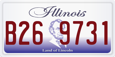 IL license plate B269731