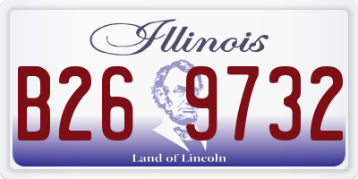 IL license plate B269732