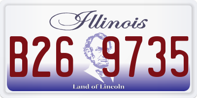 IL license plate B269735