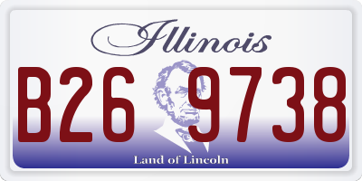 IL license plate B269738
