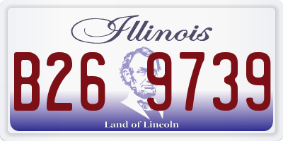 IL license plate B269739