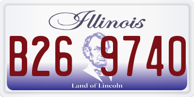 IL license plate B269740