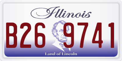 IL license plate B269741