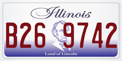 IL license plate B269742