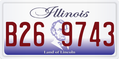 IL license plate B269743