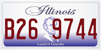 IL license plate B269744