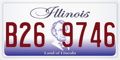 IL license plate B269746