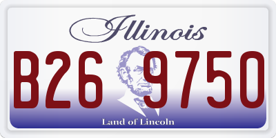 IL license plate B269750