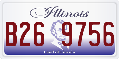IL license plate B269756