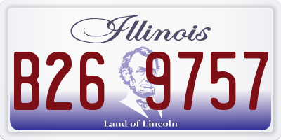 IL license plate B269757