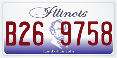 IL license plate B269758