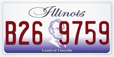 IL license plate B269759